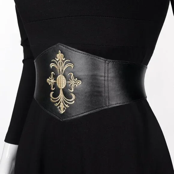 Women Viking Corset Belt Renaissance Cinch Belt Halloween Medieval Pirate Brown il_1080xN.7550809681_e0t5.jpg main image 4